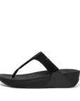 FitFlop FitFlop LULU Crystal Toe-Post Sandals Microwobbleboard All Black UK4
