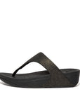 FitFlop FitFlop LULU Shimmer Toe-Post Microwobbleboard Black UK3