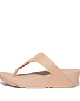 FitFlop Lulu Shimmer Toe-Post Microwobbleboard Beige 3