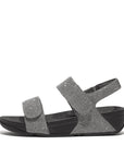 FitFlop Lulu Adjustable Shimmerlux Microwobbleboard Pewter 4
