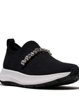 FITFLOP F-MODE Flow Pearl and Crystal Knit SNEAKER
