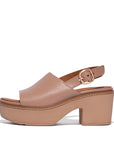 FitFlop FitFlop Pilar Leather Mules Sandal Mahogany Rose 3