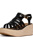 Trenton PLATFFORMS Espadrille Leather Fisherman Wedge Sandals