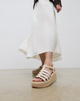 Trenton PLATFFORMS Espadrille Leather Fisherman Wedge Sandals