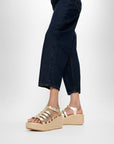 Trenton PLATFFORMS Espadrille Leather Fisherman Wedge Sandals