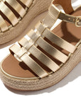 FitFlop PLATFFORMS Espadrille Leather Fisherman Wedge Sandals