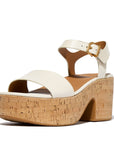 Trenton PLATFFORMS Leather/Cork Heeled Ankle-Strap Sandals Sandal