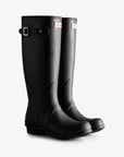Hunter Women's Tri-Colour Logo Backstrap Tall Wellington Boots Boot