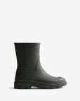Hunter Unisex Downpour Short Wellington Boot Boot Dark Olive UK 3