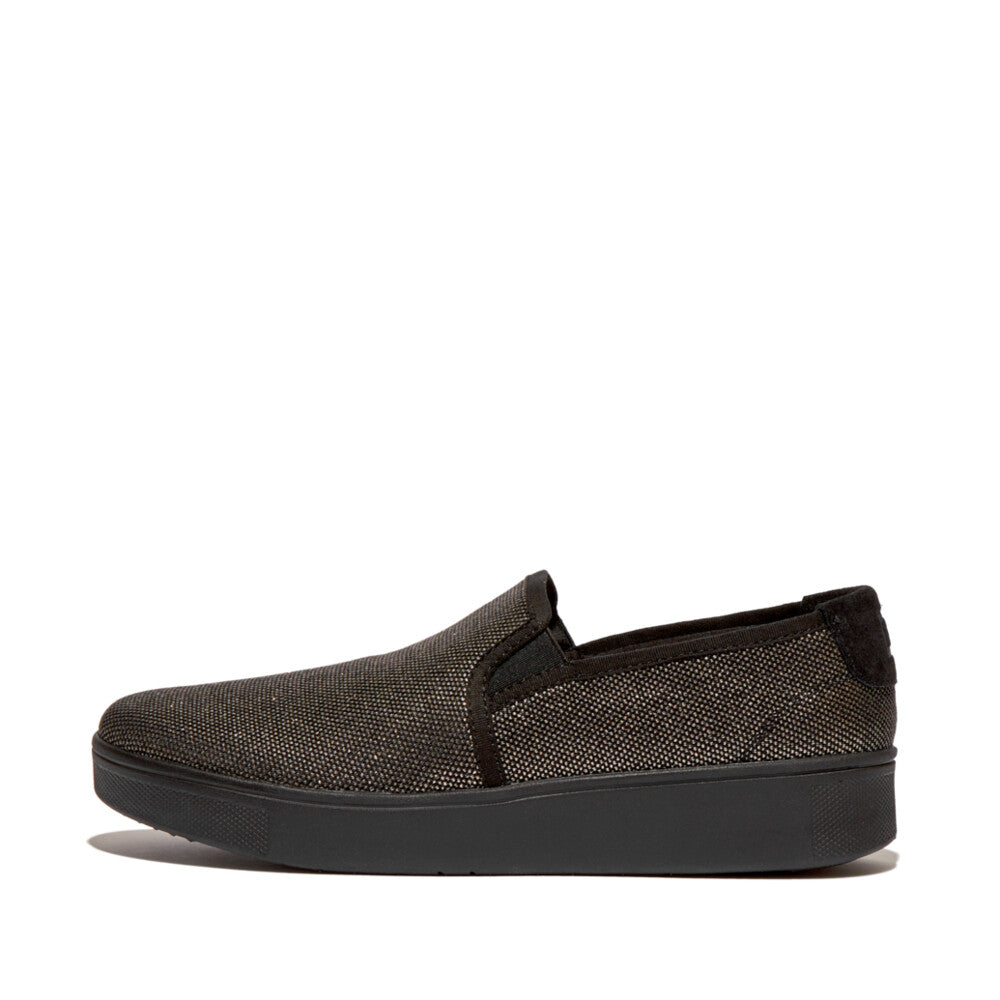 Glitz Canvas Skate Trainers RALLY Anatomicush Black 4