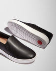 FitFlop FitFlop RALLY Leather Slip-On Skate Sneakers Anatomicush