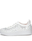 FitFlop Rally Ombre Crystal Knit Trainers Anatomicush Urban White 3