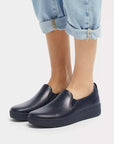 FitFlop FitFlop RALLY Leather Slip-On Skate Sneakers Anatomicush