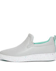 FitFlop FitFlop RALLY Speckle-Sole Leather Slip-On Trainers Anatomicush Soft Grey Mix UK 5