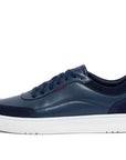 FitFlop Rally X Leather Trainers Anatomicush Midnight Navy 9