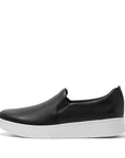 FitFlop FitFlop RALLY Leather Slip-On Skate Sneakers Anatomicush Black UK 4