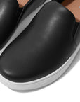 FitFlop Rally Leather Slip-On Skate Sneakers Anatomicush