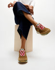 RETRO-Q FF Cord Fabric/Suede Trainers