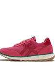 FitFlop FitFlop RETRO-Q FF Fabric/Suede Trainers SNEAKER Berry Rose/Marine/Green UK3