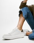FitFlop RTG Leopard back Leather/Suede Sneaker