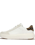 FitFlop RTG Leopard back Leather/Suede Sneaker Urban White 4