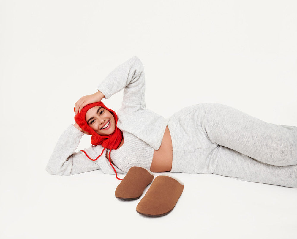 Sherling Suede Slippers CHRISSIE iQushion