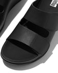 FitFlop FitFlop SHUV Adjustable Two-Bar Leather Slides Microwobbleboard