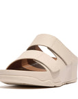 FitFlop FitFlop SHUV Adjustable Two-Bar Leather Slides Microwobbleboard