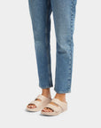 FitFlop FitFlop SHUV Adjustable Two-Bar Leather Slides Microwobbleboard