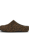 FitFlop Shuv Suede Leopard Mules