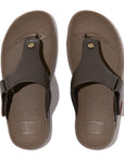 FitFlop FitFlop Men's Trakk II Leather Flip-Flops Microwobbleboard