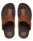 FitFlop FitFlop Trakk II Mens Leather Flip-Flops Microwobbleboard