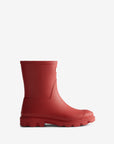 Hunter Hunter Downpour Short Wellington Boot Boot Military Red UK 4
