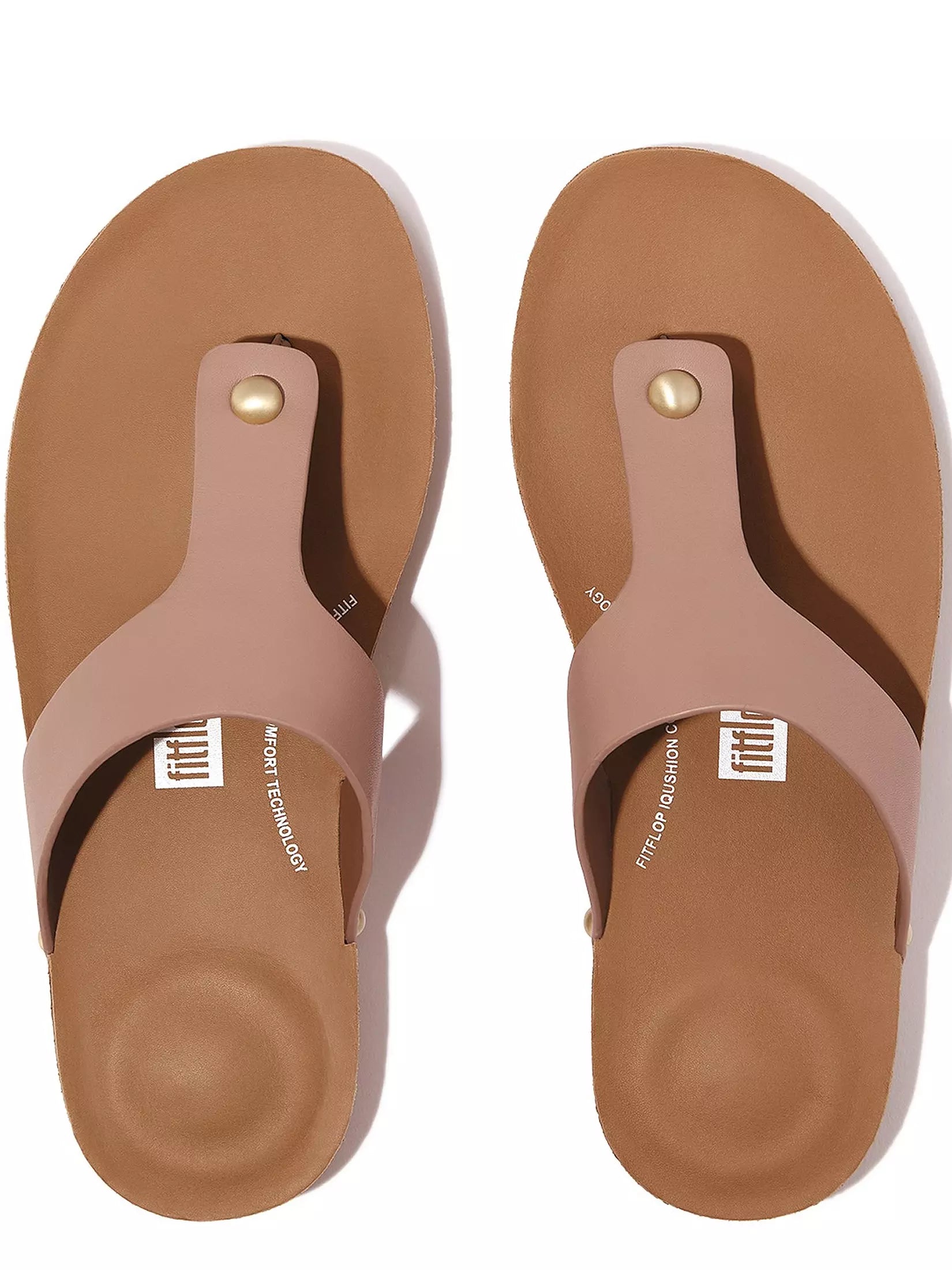 FitFlop FitFlop IQushion Leather Toe-Post Sandals Sandal