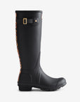 Hunter Women's Leopard Print Backstrap Tall Wellington Boots Boot Black UK 3