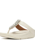 FitFlop FINO Pearls-And-Crystal Toe-Post Sandals