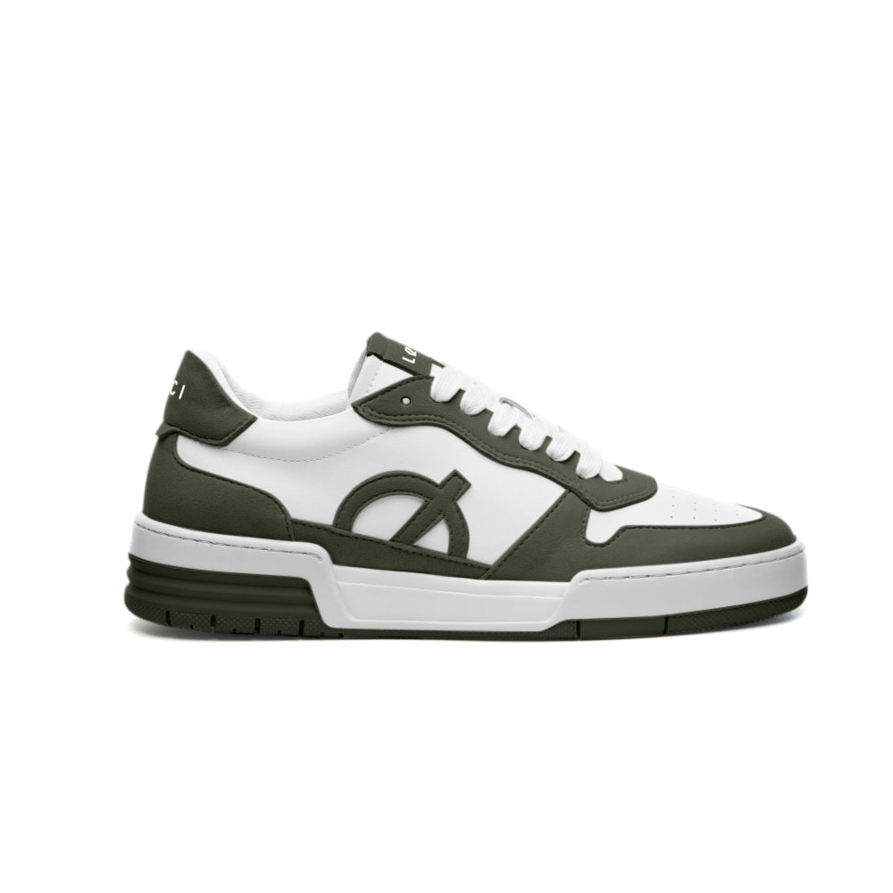 Loci Atom Sneaker White/Green/Cream 4