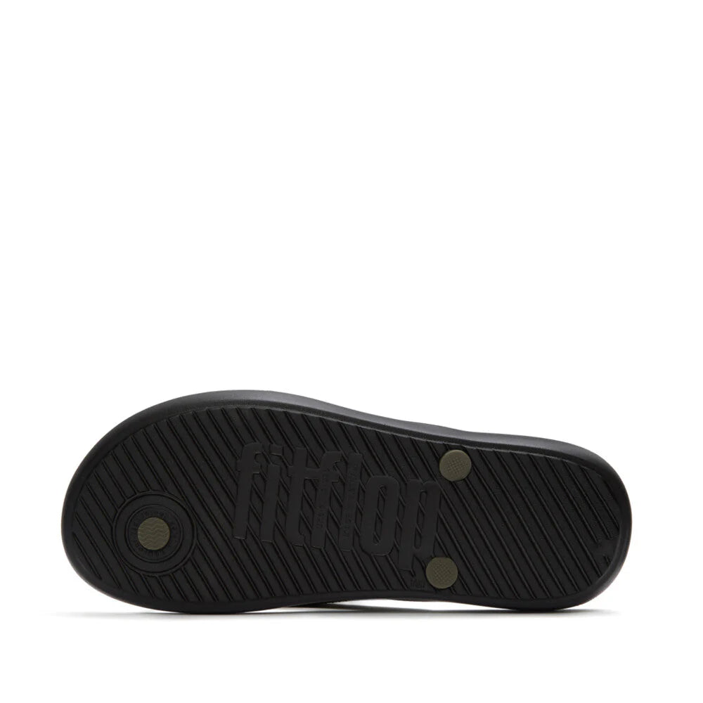 FitFlop FitFlop IQUSHION Mens Textured-Strap Flip-Flops iQushion