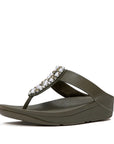 FitFlop FINO Pearls-And-Crystal Toe-Post Sandals
