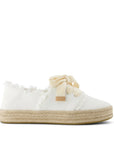 TOMS Carolina Lace Up Espadrille Shoes White UK 3