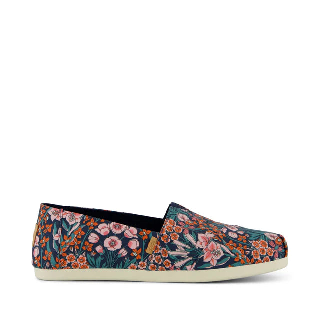 TOMS Alpargata Classic Slip on Dark Teal Mountain Primrose 3