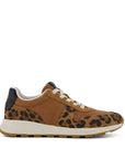 TOMS TRVL LITE Retro Runner Sneaker Sneaker Water Repellant Brown Sugar Leopard Print Suede 3