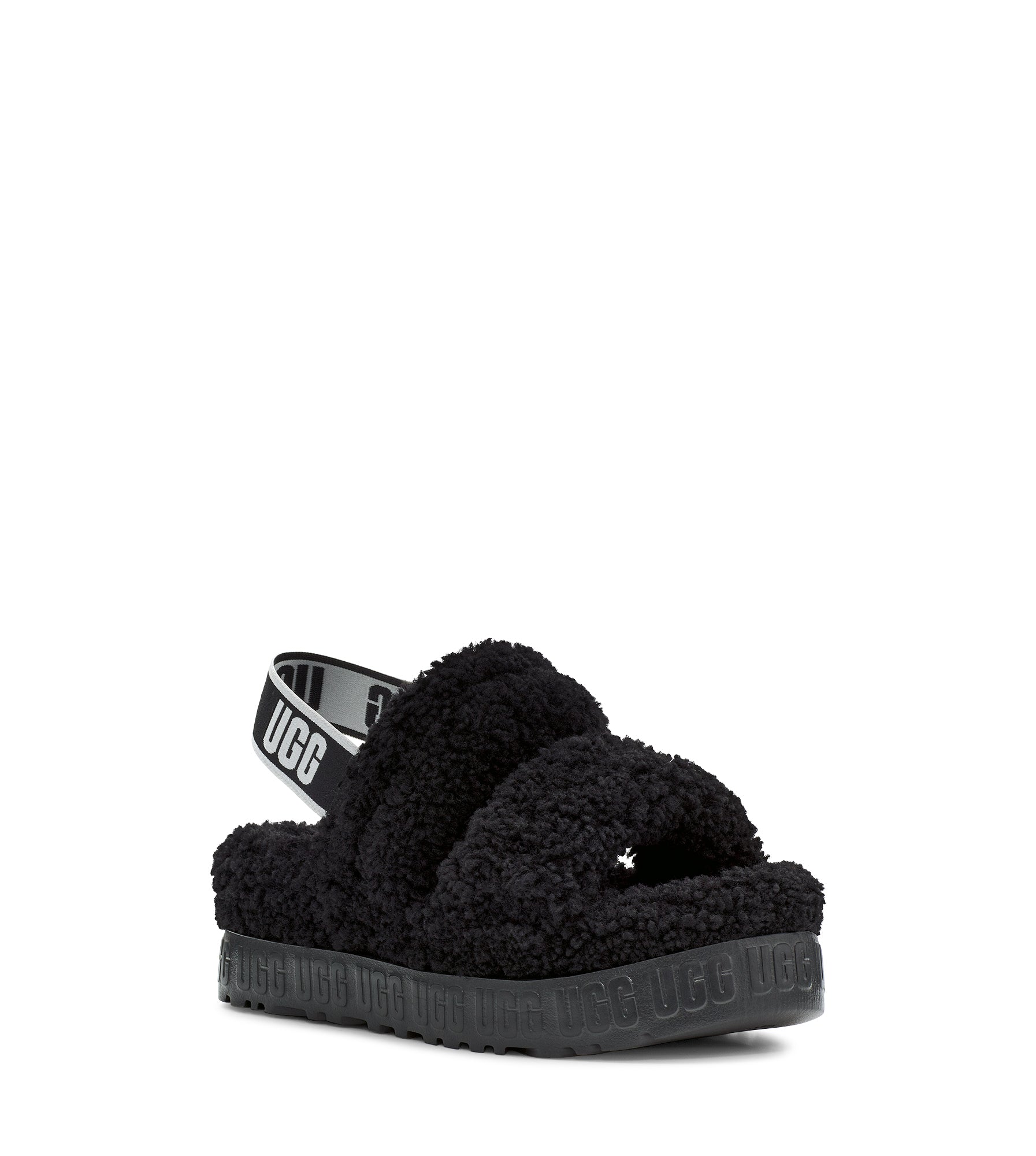 UGG Fluffita shops Clear Size 10 Black