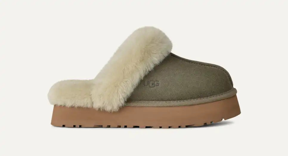 UGG UGG Disquette Slippers Moss Green / Muted Brass 3