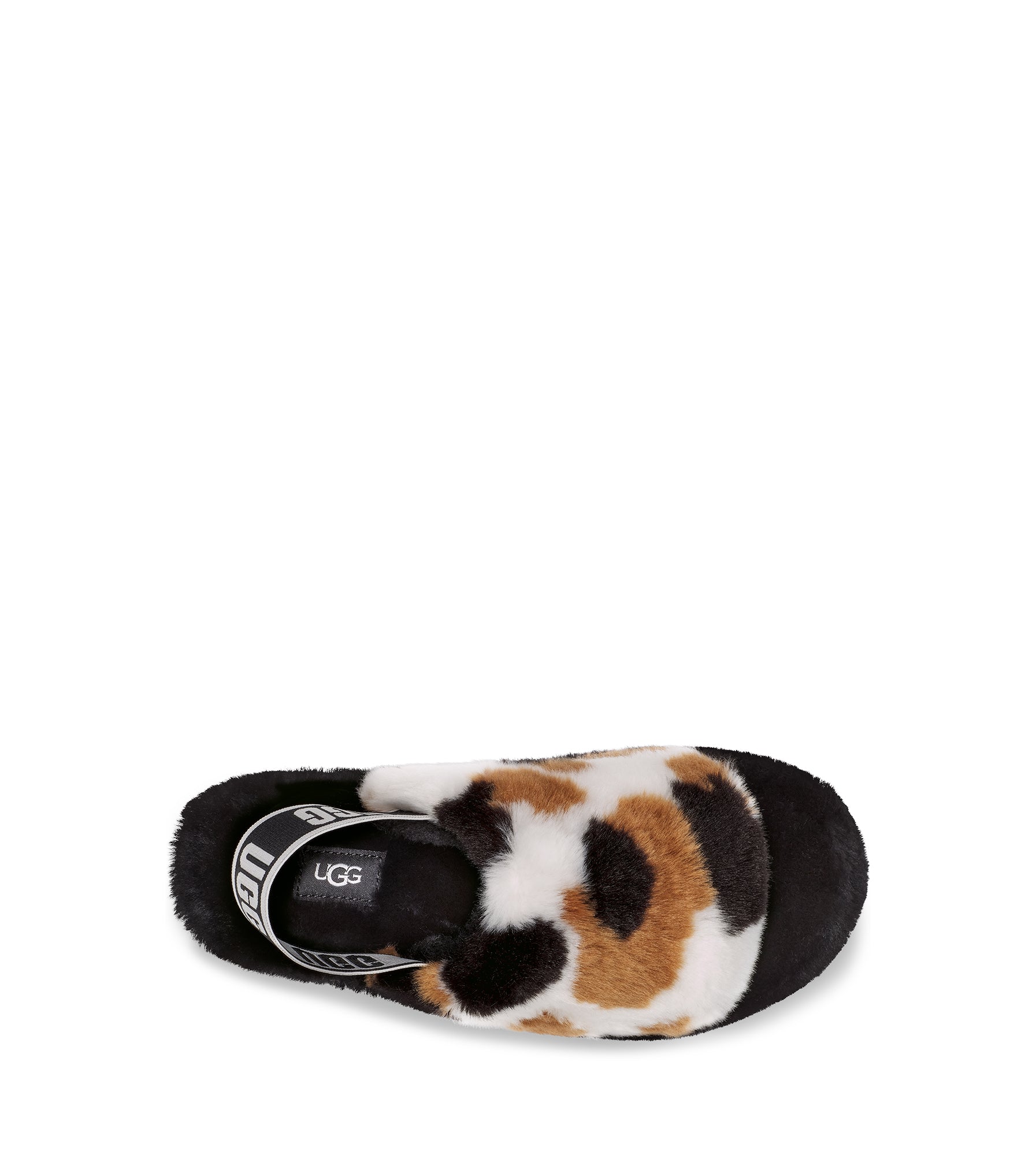 Leopard ugg fluff yeah slide hot sale