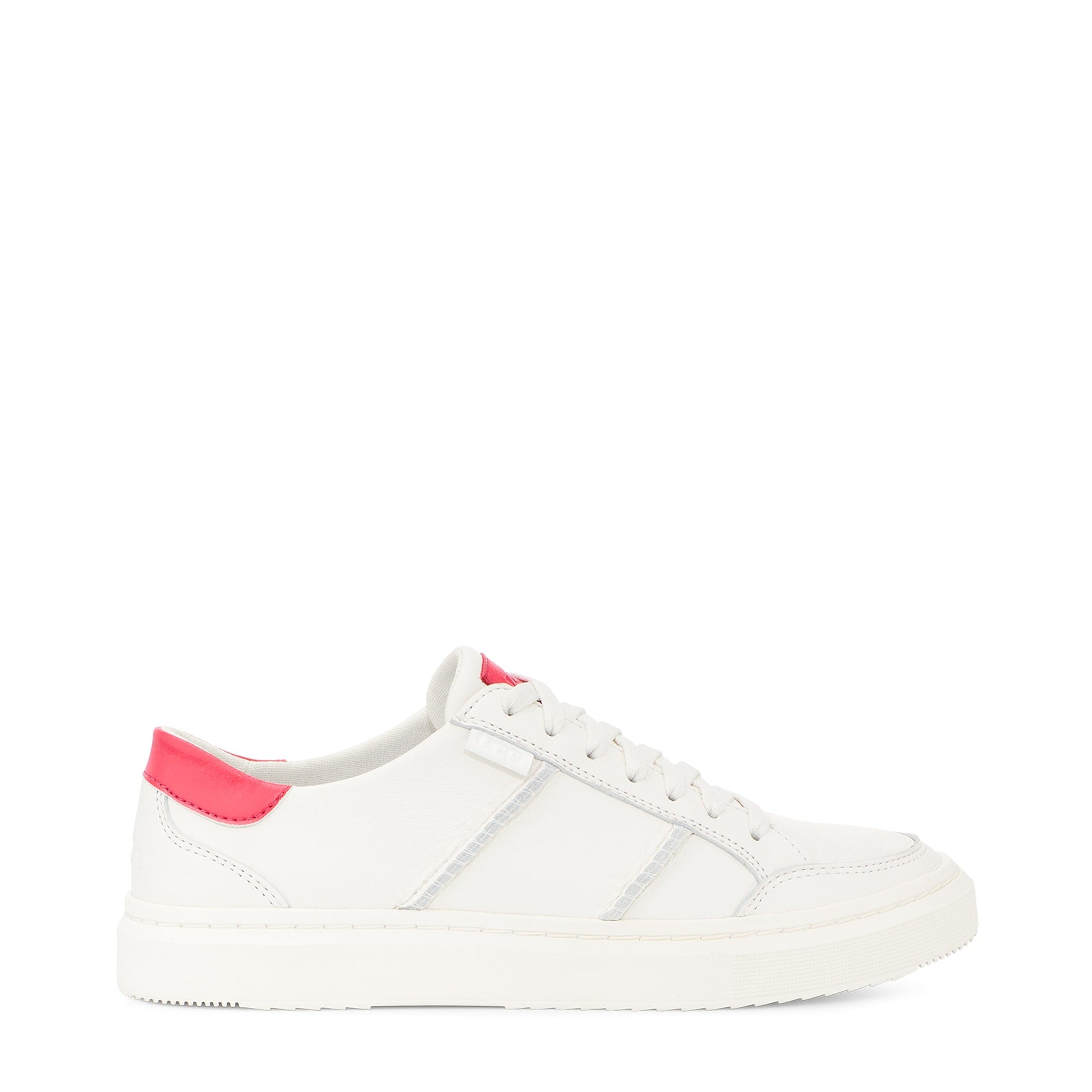 Sample UGG Alameda Lace Sneaker Bright White/Red Pepper  