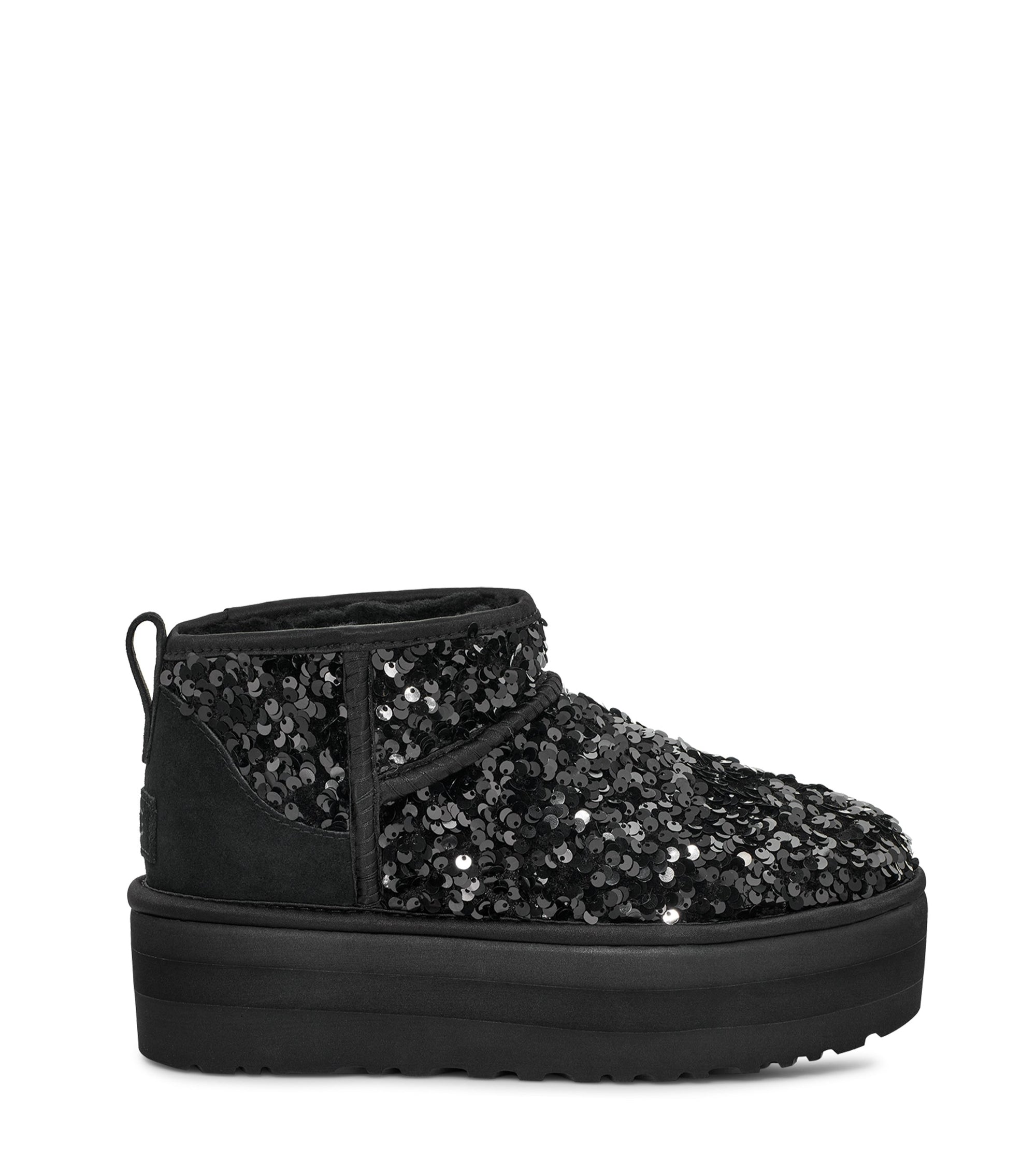 UGG UGG Mini Chunky Sequin Boot Black 3 