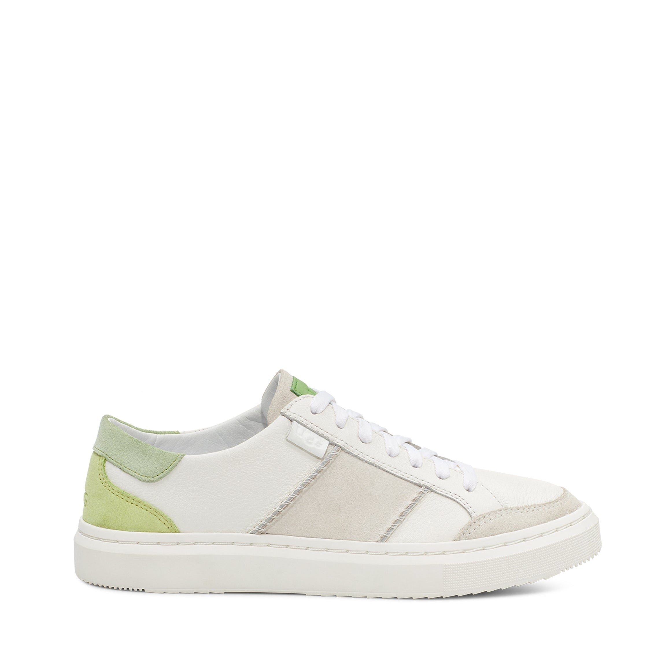 Sample UGG Alameda Lace Sneaker Bright White/Melon Green  