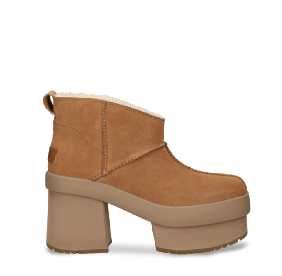 UGG New Heights Platform Mini Boot Chestnut UK 5