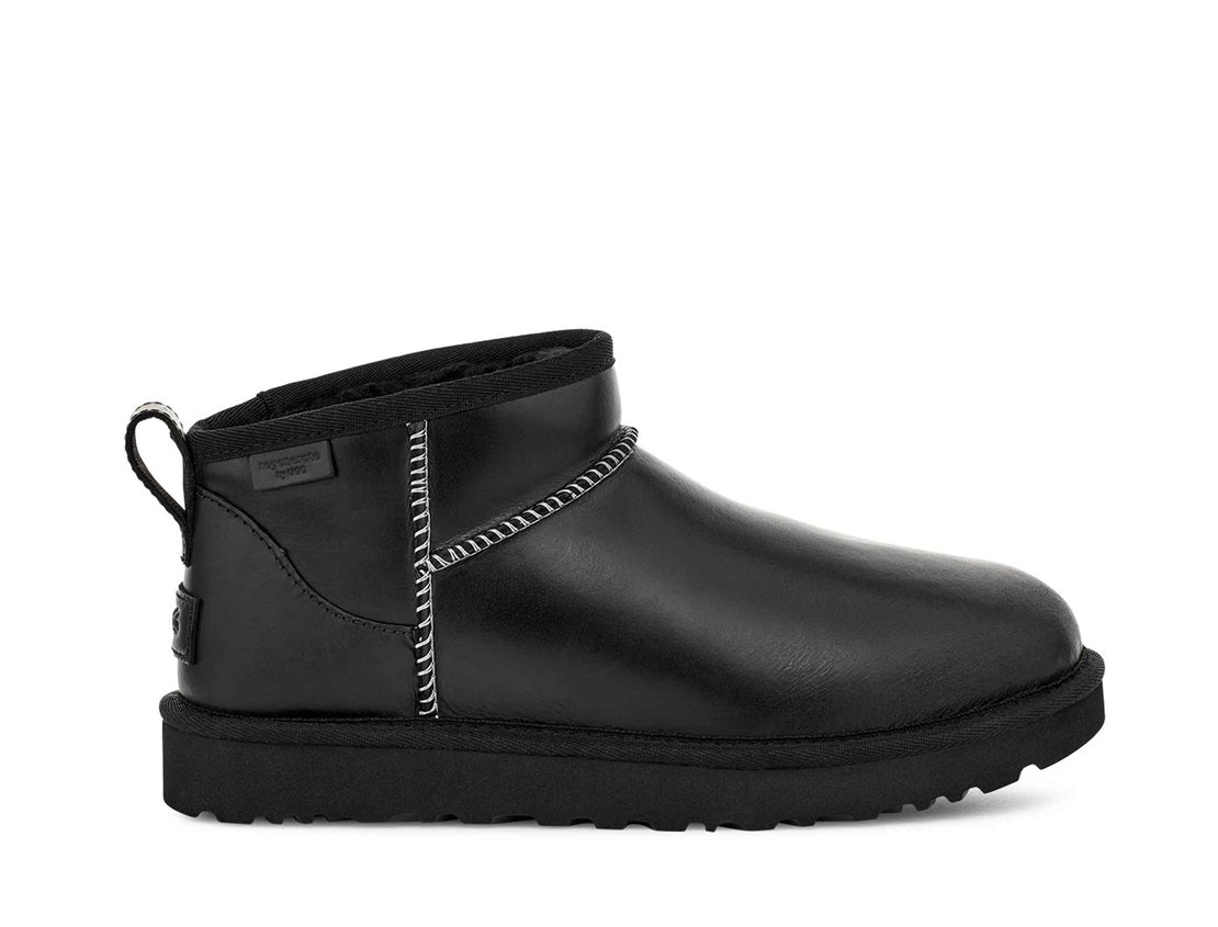 UGG UGG Classic Ultra Mini Leather Regenerate Sneaker Black 3 